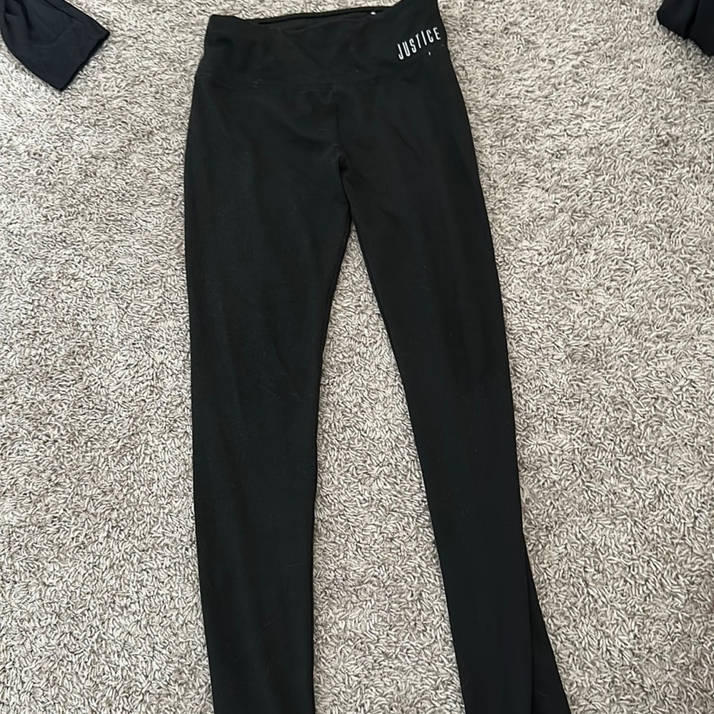 Justice Black Leggings